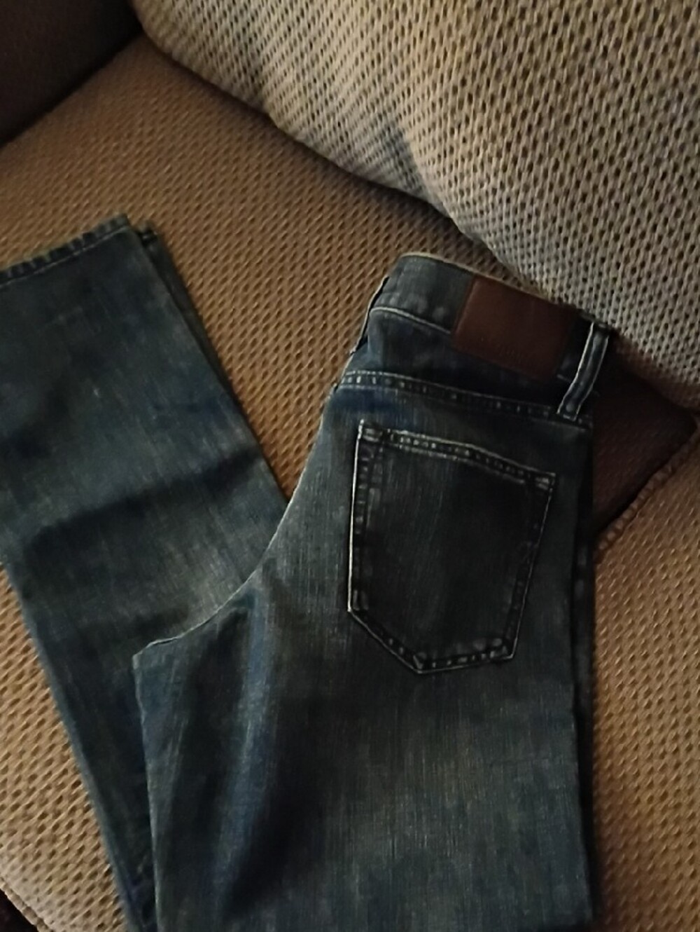 Express Men's Straight Jeans - Dark Blue 29 X 34 - Picture 7 of 9